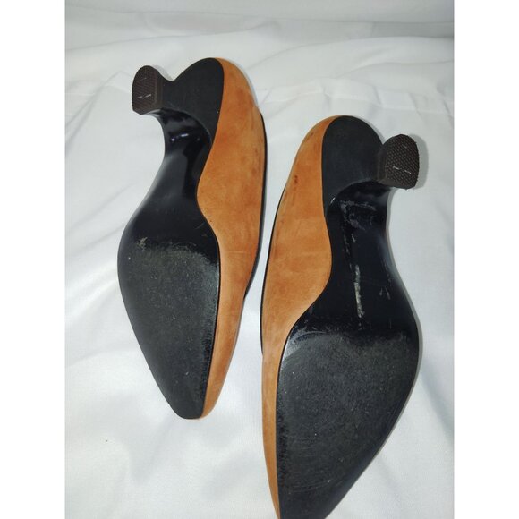 Vintage Lord & Taylor Low Heel Pumps - Womens Size 6- Tan Suede Leather Upper - Picture 5 of 6